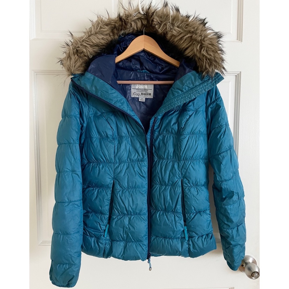 *SOLD* Eddie Bauer Water Resistant 550 Fill Down Jacket, Blue SP